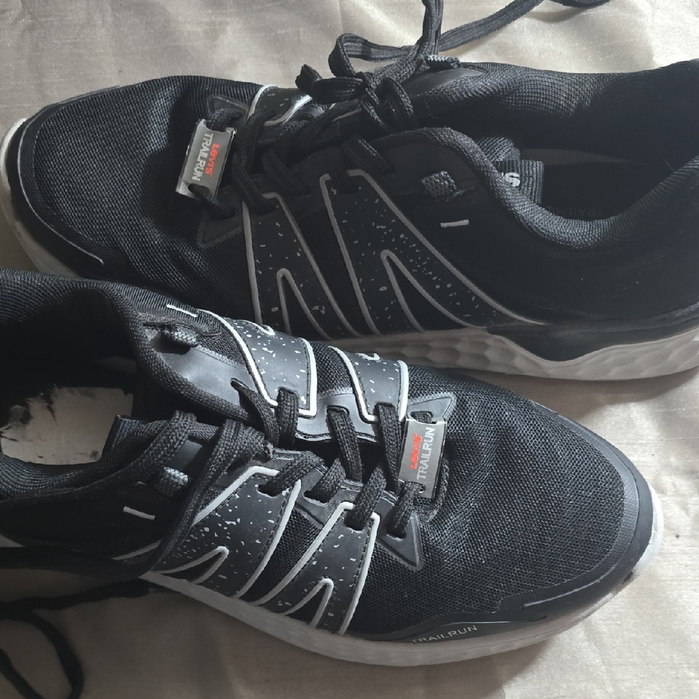 Levi's Black and Gray Athletic Shoes